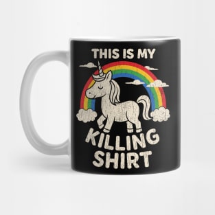 This Is My Killing Shirt Sarcastic Bold Humor Mug